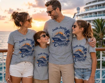 Comfort Color Custom Family Cruise Shirt, Matching Cruise Vacation Tee, Personalized Family Trip Shirt, Cruise Crew Family T-Shirtt