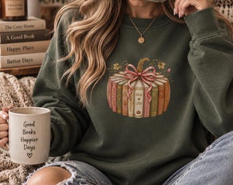 Teacher Book Lover Sweatshirt, Reading Teacher Crewneck, Librarian Gift, School Bookish Sweater, Cute English Teacher Fall Outfit