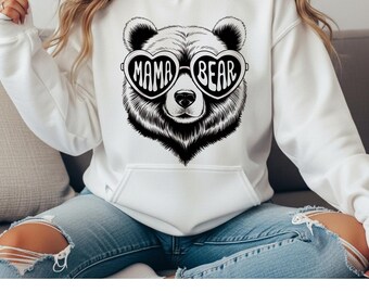 Mama Bear Crewneck, Soft Mom Era Sweatshirt, Cozy Mom Life Shirt, Gift for Mom, New Mom Outfit, Minimal Aesthetic Mom