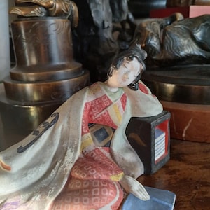 Japanese Style Shunga Sculpture Doll　根付 Lot - VINTAGE JAPANESE EROTIC IVORY SHUNGA NETSUKE FIGURINE