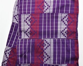 Authentic West African Kente Strip Woven/Handwoven Cotton Textile Handmade Cloth