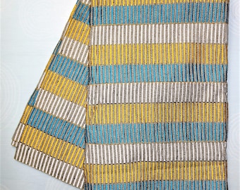 Authentic West African Kente Strip Woven/Handwoven Cotton Textile Handmade Cloth