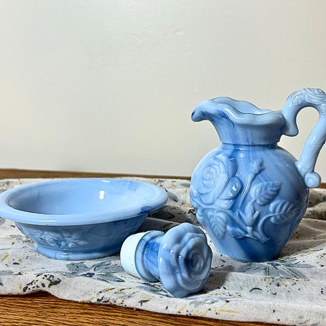 Avon Blue Milkglass - Etsy