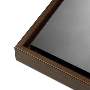 Controlled Time – Mechanical Watch Movement | Dark Masculine Wall Art Brown Wood Frame