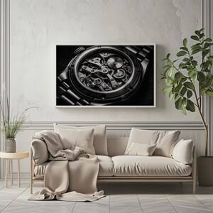 Controlled Time – Mechanical Watch Movement | Dark Masculine Wall Art image 6