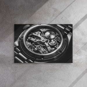 Controlled Time – Mechanical Watch Movement | Dark Masculine Wall Art