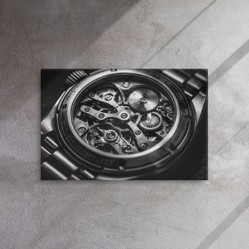 Controlled Time – Mechanical Watch Movement | Dark Masculine Wall Art