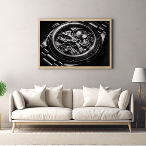 Controlled Time – Mechanical Watch Movement | Dark Masculine Wall Art image 11