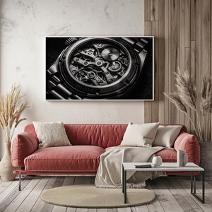 Controlled Time – Mechanical Watch Movement | Dark Masculine Wall Art image 5