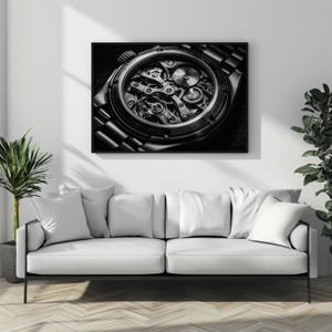Controlled Time – Mechanical Watch Movement | Dark Masculine Wall Art image 8