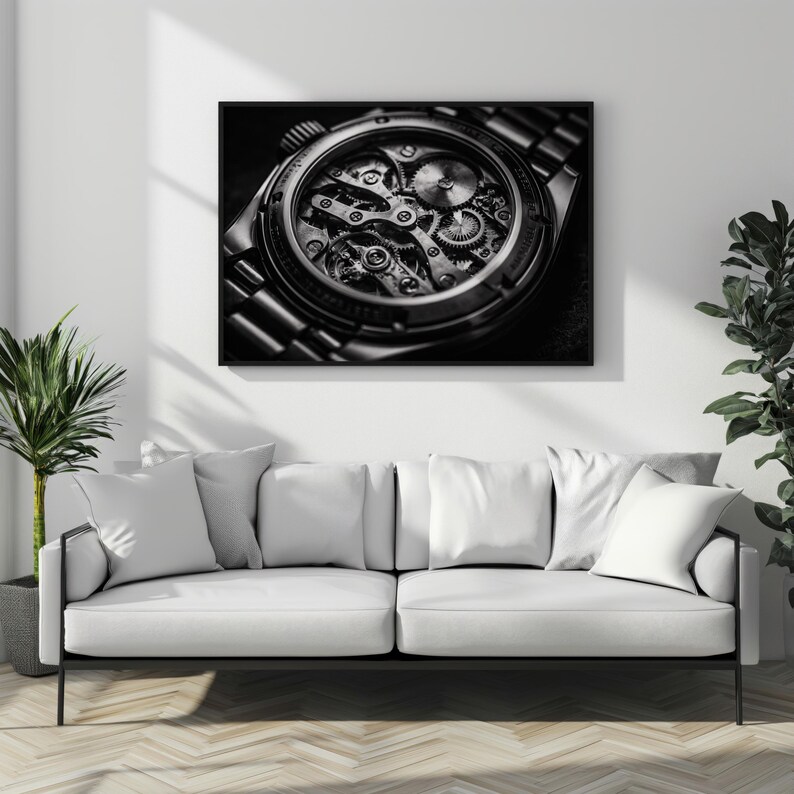 Controlled Time – Mechanical Watch Movement | Dark Masculine Wall Art image 8