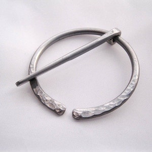 Anglo Saxon Fibula Brooch in Aluminium for Bulky or Chunky Knits image 5