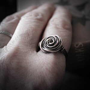 Glasgow Rose Ring in copper. US size 5 1/2 or UK size K. image 2