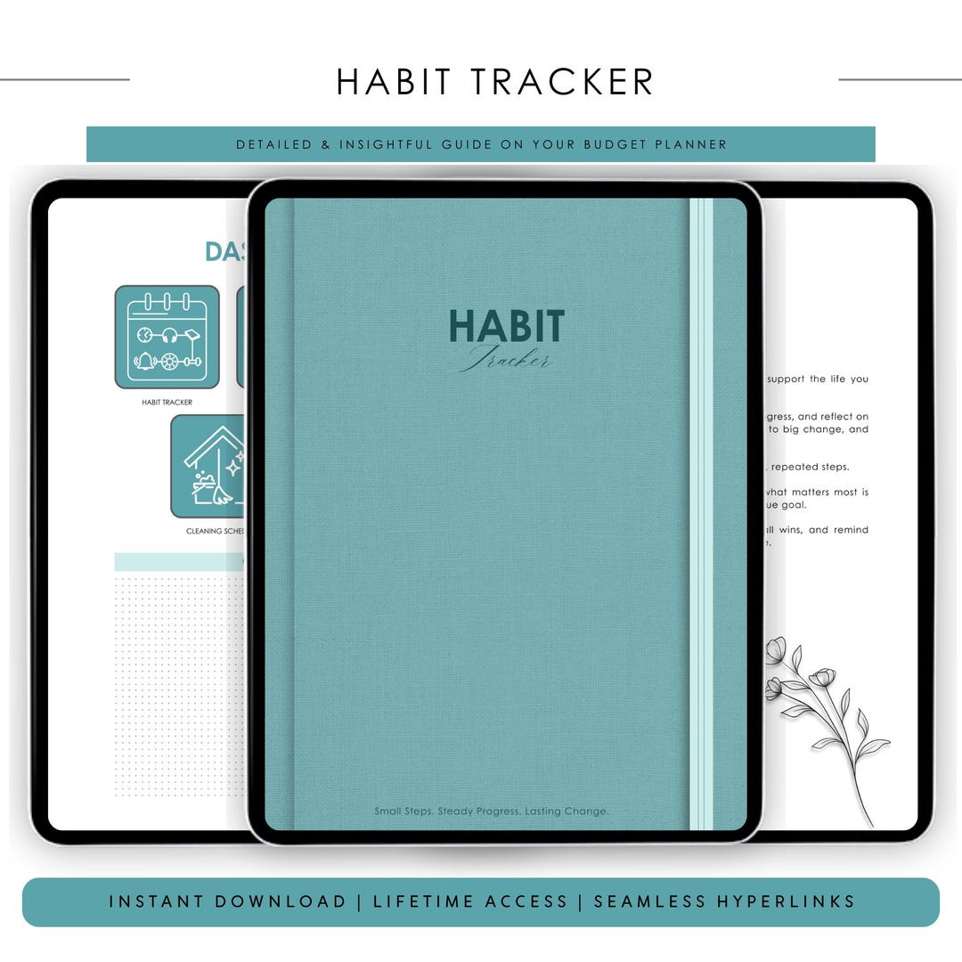 Habit Tracker Printable | Daily Habit Planner 2026 | Digital Routine ...