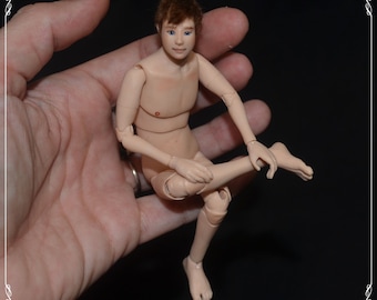 1/12 bjd doll - real TEEN BOY proportions - handmade OOAK custom made by Zjakazumi