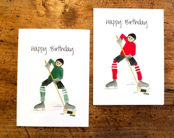Hockey birthday card | Etsy