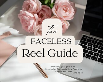 Faceless Reels Guide | Instagram Strategy, Canva Template (Resell Rights)