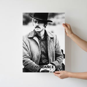 Plakat giclée Roberta Redforda Fine Art, grafika ścienna The Sundance Kid, klasyczny wydruk filmowy