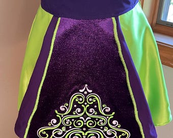 26" Waist Purple & Green Skirt - no cape (A-003)