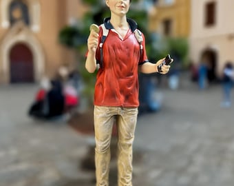 Katholiek standbeeld van St. Carlo Acutis – 11,8 inch handgemaakt beeldje | Beschermheer van de jeugd en internet