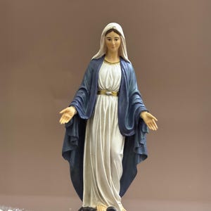 Our Lady of Grace Statue – Virgin Mary Figurine | Catholic Gift for Prayer, Baptism, Altar