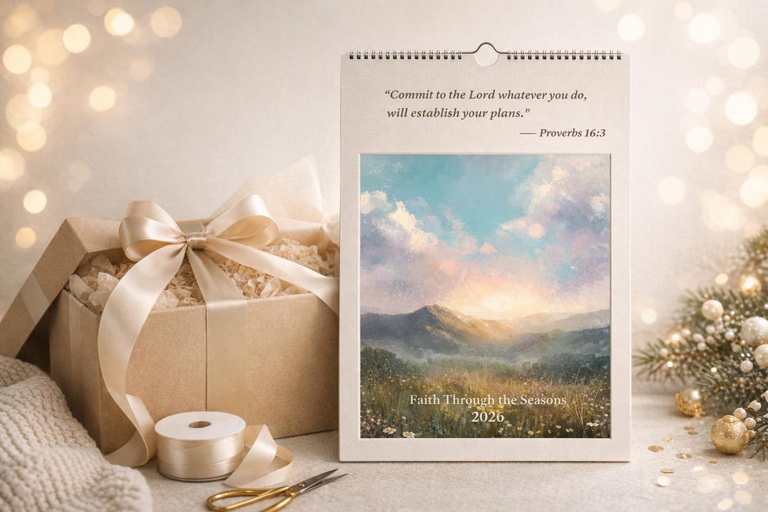 2026 Christian Gift Calendar · Proverbs 16:3 Scripture Wall Calendar ...