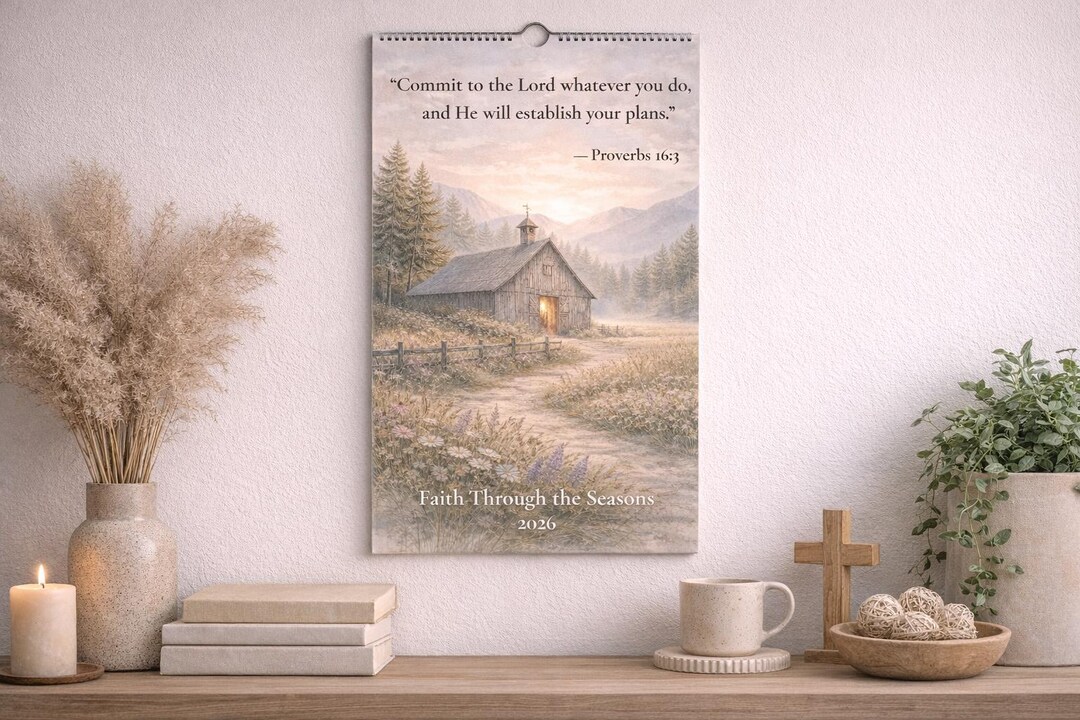 2026 Bible Verse Wall Calendar | Christian Scripture Calendar | Faith ...
