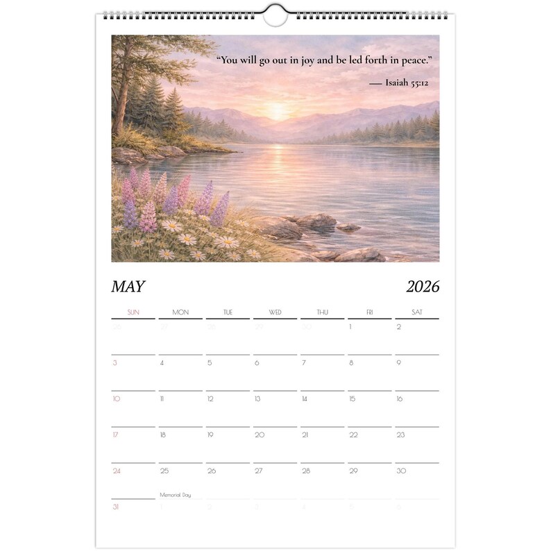 2026 Bible Verse Wall Calendar | Christian Scripture Calendar | Faith ...