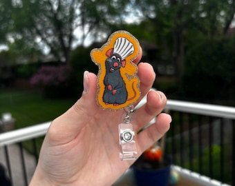 Blue Rat Chef Movie Badge Reel ID Holder