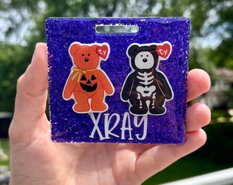 Custom Initial X-ray Halloween Bear Markers