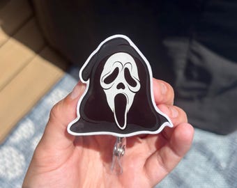 Scary Halloween Movie Badge Reel ID Holder