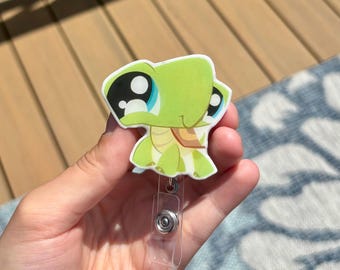 Cute Kids Toy Animal Badge Reel ID Holder
