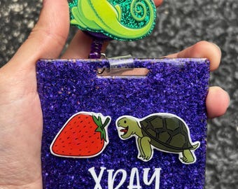 Custom Initial X-ray Turtle and Strawberry Markers