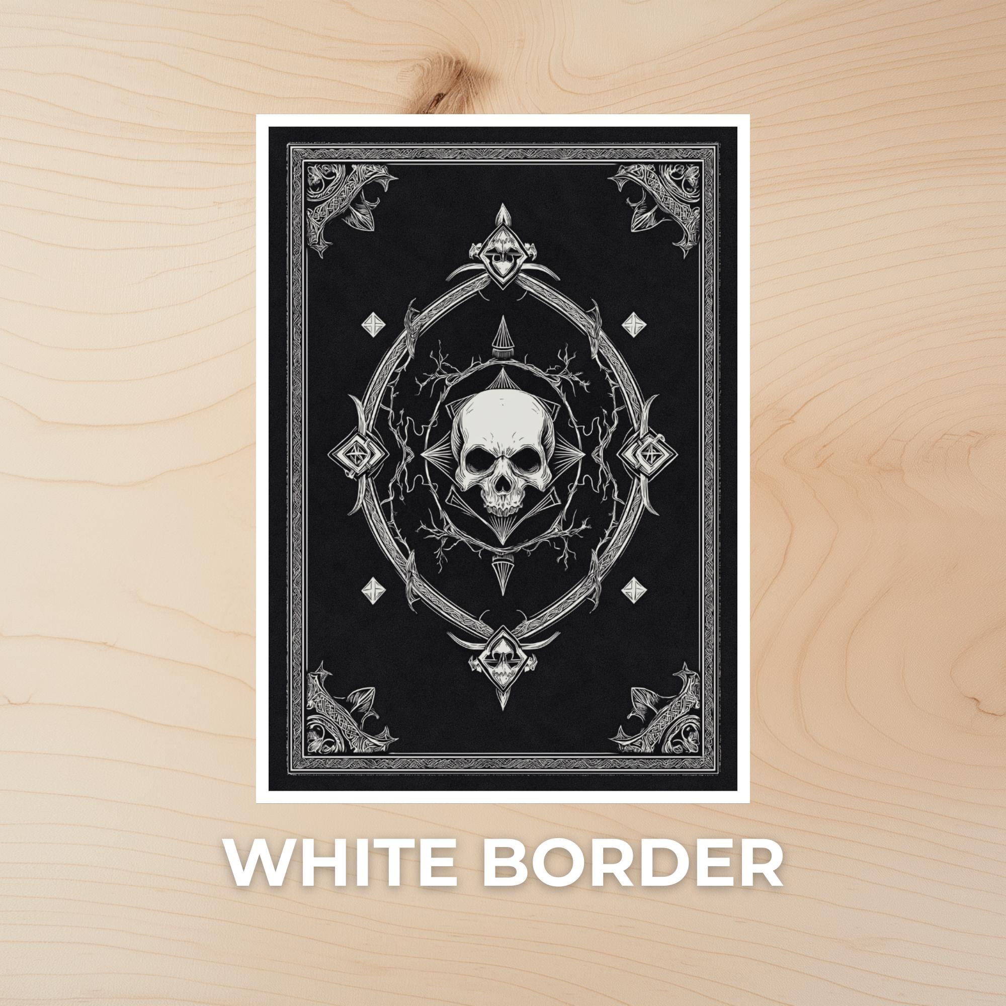 skull card sleeves then hand Tic Tac K.O. Cute vs.