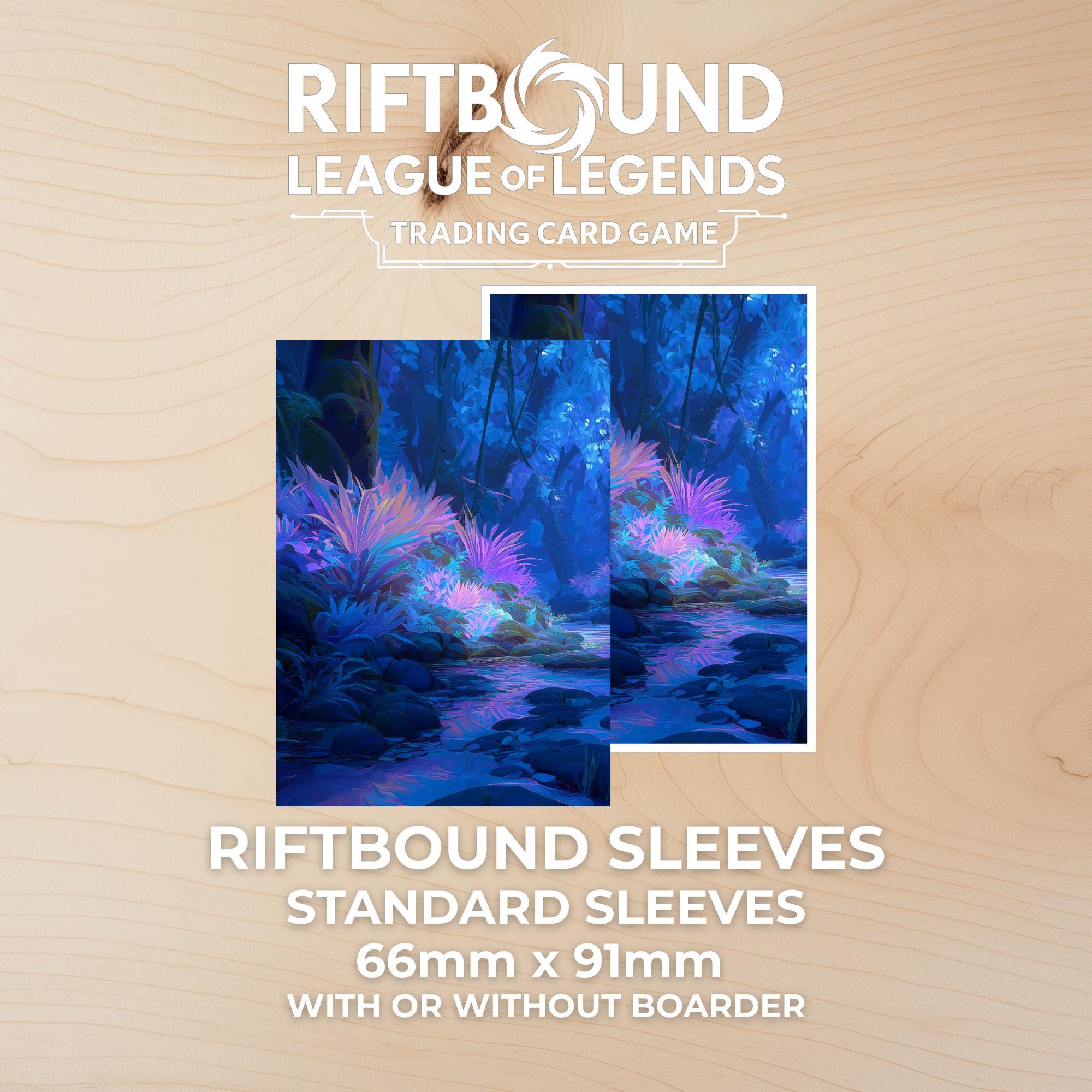 riftbound card sleeves TCG: League of Legends: Unleashed Art 100ct these sleeves help guard your cards from scuffs Riftbound Card Sleeves – Moonlit