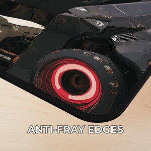 Dark Mecha Playmat with Zones – Cinematic Gundam-Inspired Sci-Fi Gaming Desk Mat Mousepad, TCG Gift Bild 5