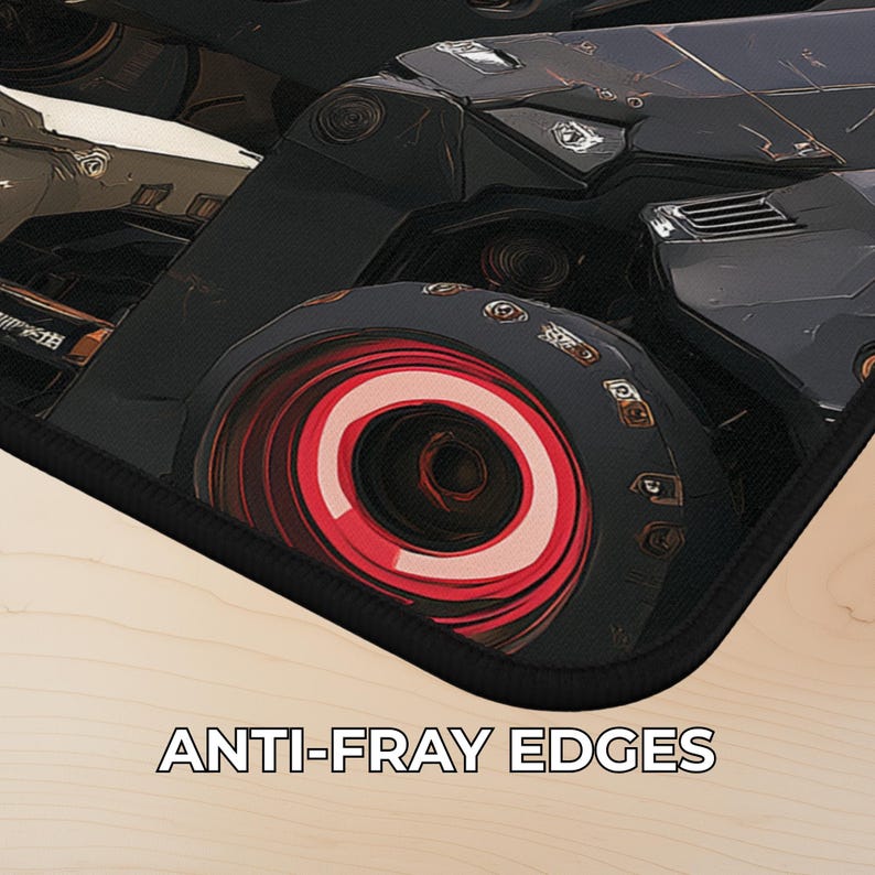 Dark Mecha Playmat with Zones – Cinematic Gundam-Inspired Sci-Fi Gaming Desk Mat Mousepad, TCG Gift Bild 5