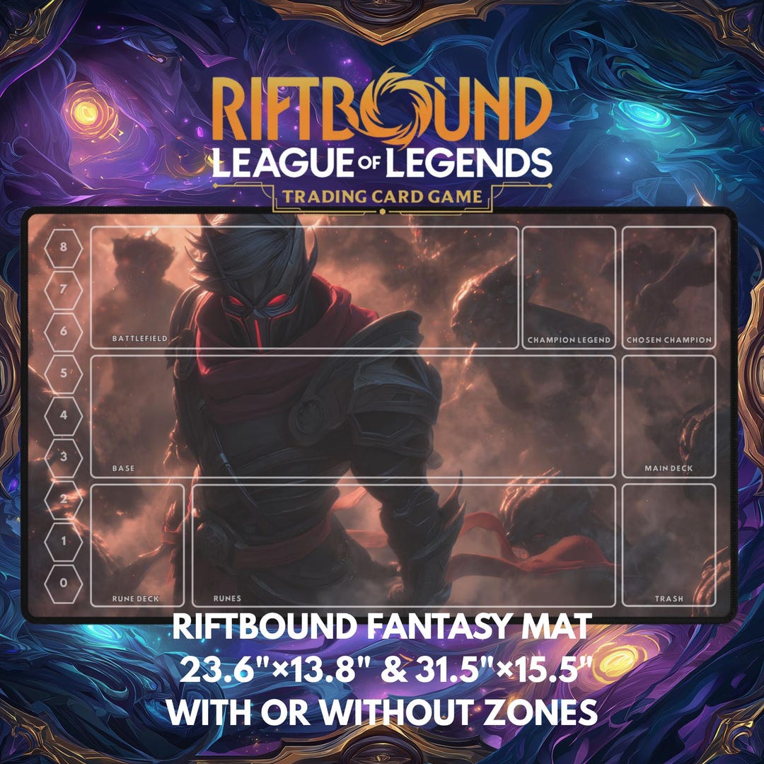 Shadow Riftbound Riftbound Playmat – Shadow Reaver Assassin | Full-art or Riftbound ...