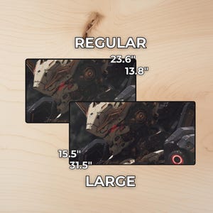 Dark Mecha Playmat with Zones – Cinematic Gundam-Inspired Sci-Fi Gaming Desk Mat Mousepad, TCG Gift Bild 2