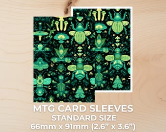 golgari card sleeves Golgari Insects Card Sleeves, Cute Magic the Gathering Sleeves, Green MTG  Commander Sleeves