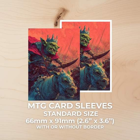 mtg goblin card sleeves MTG Sleeves – Goblin Warlord Fantasy Art | MTG Sleeves for Commander & EDH