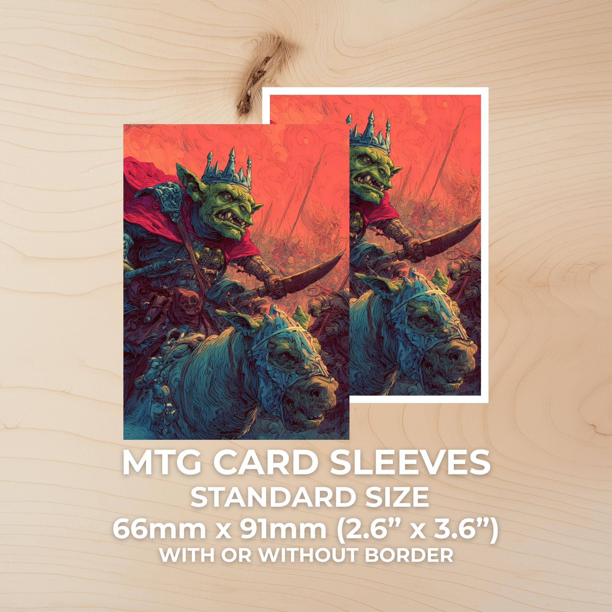 MTG Sleeves  Goblin Warlord Fantasy Art | MTG Sleeves for Commander & EDH