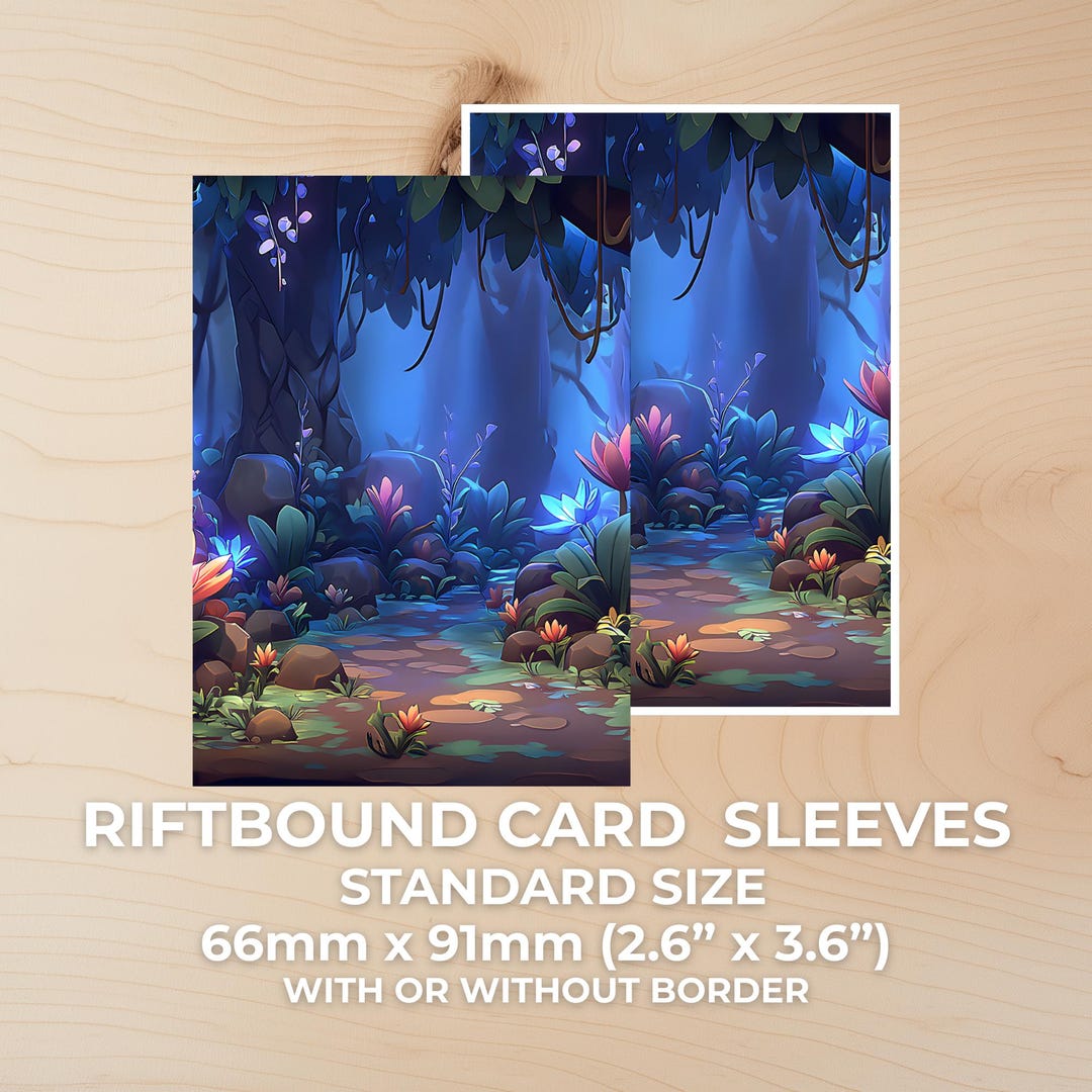 Riftbound Card Sleeves – Enchanted Forest | Full Art or White Border ...