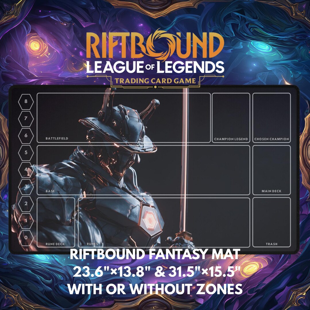 Riftbound Playmat – Cyber Samurai Mech | Full-art Anime Mecha TCG ...