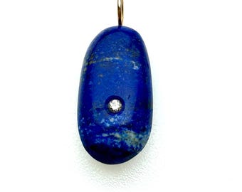 Lapis and Diamond Pendant (chain sold separately)