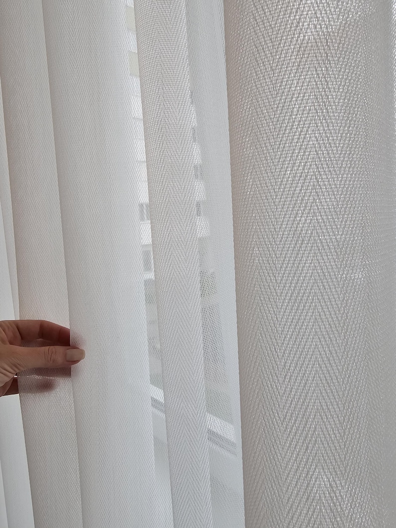 Soft Subtle Pattern Herringbone Pattern Tulle, Soft Micro Mesh Netting for Curtains - Etsy UK