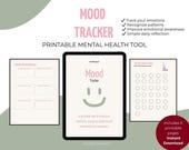 Mood Tracker Printable PDF | Monthly Mood Tracker | Mental Health Tracker | Emotion Tracker | Self Care Printable