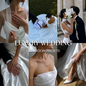 Luxury Wedding Lightroom Presets  Editorial Wedding Presets  Bridal Photography Presets  Romantic Film Lightroom Mobile & Desktop