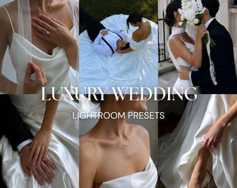 Luxury Wedding Lightroom Presets  Editorial Wedding Presets  Bridal Photography Presets  Romantic Film Lightroom Mobile & Desktop