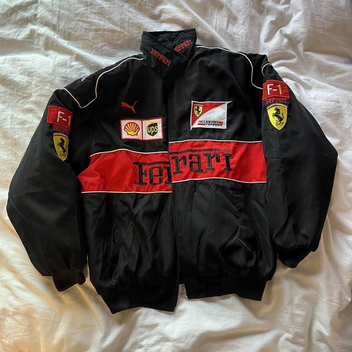 Ferrari 本革レザージャケット Leather ferrari jacket - Etsy 日本
